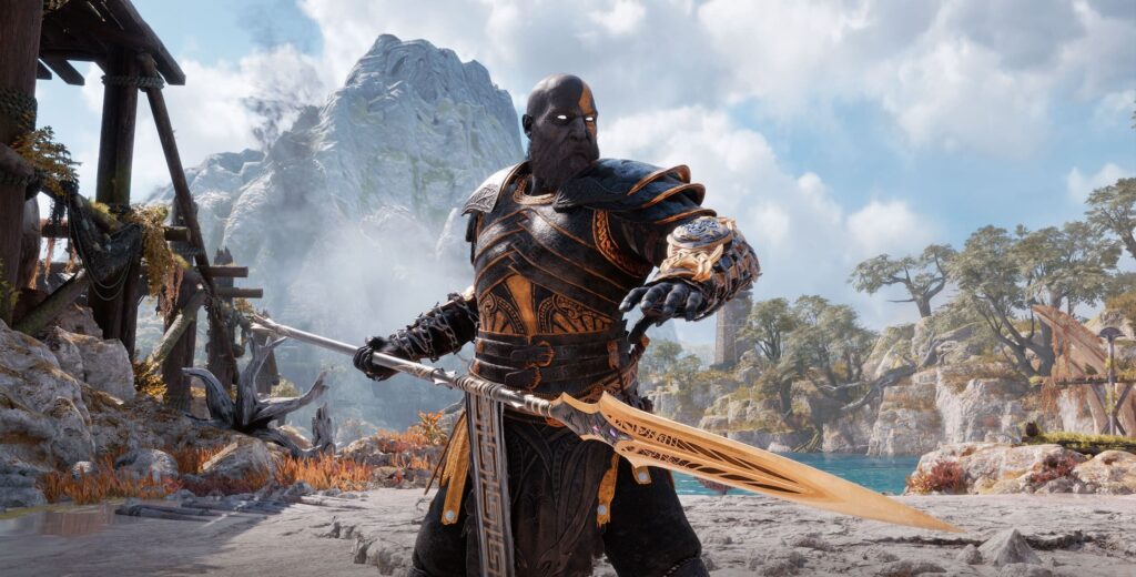 A shiny sword, a deadly weapon.